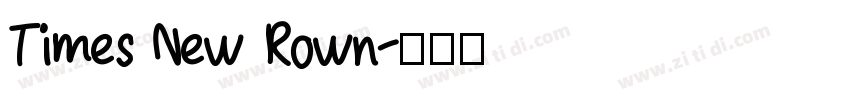 Times New Rown字体转换
